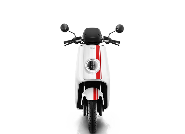 Moto Eléctrica NIU NQi GTS Sport-blanca f rayas en chile